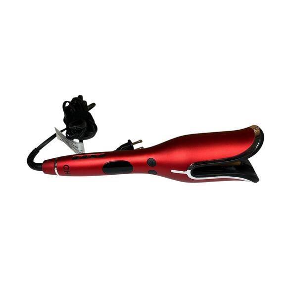 CHI Spin N Curl Ruby Red Ceramic Rotating Curler Curling Iron 1 Inch CA2288 - Picture 1 of 8